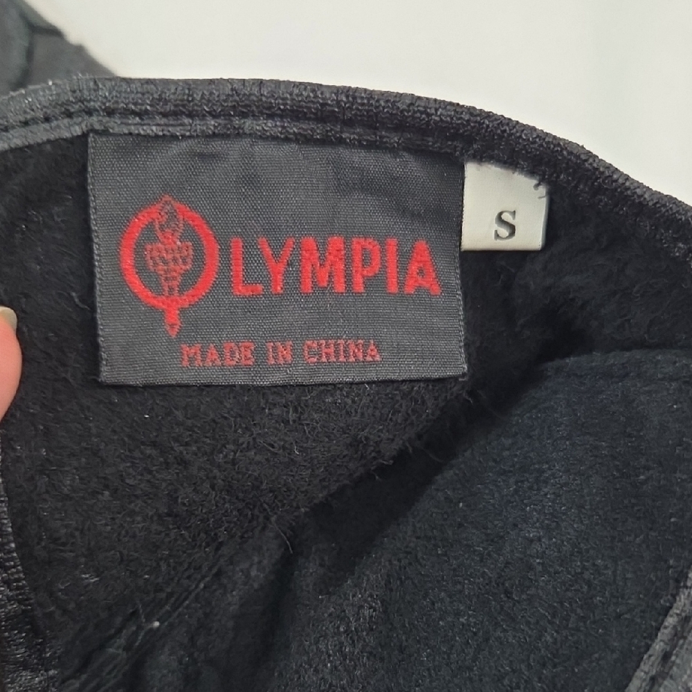 OLYMPIA Black Motorcycle Leather Gloves - Picture 5 of 15